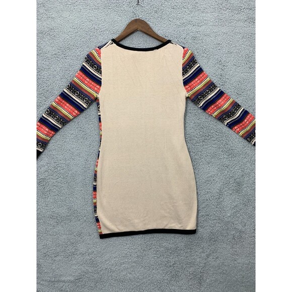 WINDSOR Small (S) Long Sleeve Sweater Dress / Longline Blouse Top Striped - Picture 4 of 7